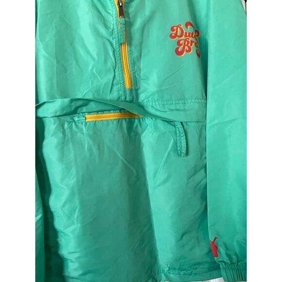 Dutch Bros Windbreaker Size Large Mint Green Jacket Unisex - Picture 7 of 7